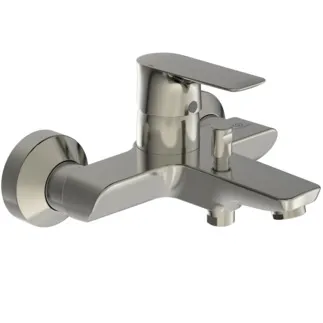 IDEAL STANDARD CONNECT AIR - Nástěnná vanová baterie 207x193x121 mm, svislá vzdálenost od středu výpusti 174 mm, stříbrná bouře, 22,0 l/min (3 bar) - Click technologie, FirmaFlow, PVD technologie #A7033GN - Nerezová ocel