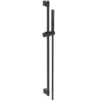 IDEAL STANDARD IDEALRAIN - Sprchová kombinace se sprchovou lištou 105x903 mm v černé barvě, 8 l/min (3 bary) - omezovač průtoku #A7617XG - Silk Black