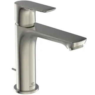 IDEAL STANDARD CONNECT AIR - umyvadlová baterie 48x178x170 mm, svislá vzdálenost od středu výpusti 125 mm, stříbrná bouře, 5 l/min (3 bar), s výsuvným odpadem - EasyFix, perlátor, omezovač průtoku, EPD, PVD technologie #A7012GN - nerezová ocel