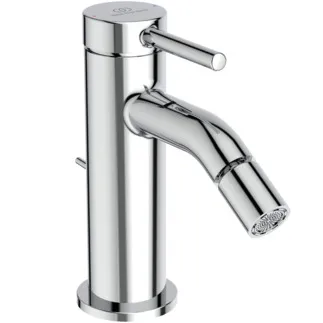 IDEAL STANDARD CERALINE NUOVO - Bidetová baterie 48x152x165 mm, svislá vzdálenost od středu výtoku 105 mm, chrom, 4 l/min (3 bar), s výsuvným odpadem - EasyFix, odolná proti vandalismu, povrch SmartShine #BD765AA - chrom