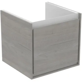 IDEAL STANDARD C.AIR - toaletní stolek 430x402x400 mm v dekoru dub šedý / bílý mat, 1 zásuvka - SoftClosing, předmontovaný #E0842PS - dekor dub šedý / bílý mat