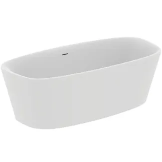 IDEAL STANDARD DEA - Volně stojící vana 1900x900x610 mm v bílém saténovém provedení, bez otvoru pro baterii, s přepadem, s výsuvným odpadem - Odolná proti detergentům, odolná proti světlu #K8722V1 - Hedvábně bílá