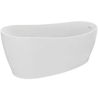 IDEAL STANDARD AROUND - Volně stojící vana 1800x850x625 mm v bílé lesklé barvě, bez otvoru pro baterii, s přepadem, s výsuvným odpadem - odolná proti detergentům, odolná proti světlu #K871501 - bílá (Alpine)