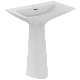 IDEAL STANDARD TIPO-Z - Umyvadlo 740x470x900 mm v bílém lesku, 3 otvory pro baterii, s přepadem #T442601 - Bílá (Alpine)