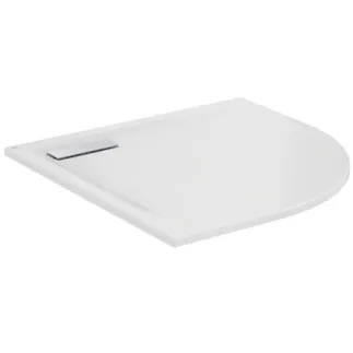 IDEAL STANDARD ULTRAFLAT NEW - čtyřhranná sprchová vanička 900x900x25 mm v bílém lesku, bez výsuvného odpadu - rohový model, odolná proti detergentům, světlu, bezbariérová, podle DIN 18040, výška 25 mm #T449201 - Bílá (Alpine)