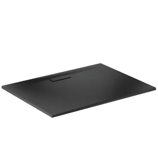 IDEAL STANDARD ULTRAFLAT NEW - Obdélníková sprchová vanička 1200x900x25 mm v černém saténovém provedení, bez výsuvného odpadu - Odolná proti detergentům, světlu, bezbariérová, podle DIN 18040, vysoká 25 mm #T4483V3 - Černá