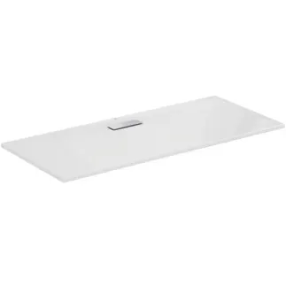 IDEAL STANDARD ULTRAFLAT NEW - Obdélníková sprchová vanička 1600x700x25 mm v lesklé bílé barvě, bez výsuvného odpadu - Odolná proti detergentům, světlu, bezbariérová, podle DIN 18040, vysoká 25 mm #T447801 - Bílá (Alpine)