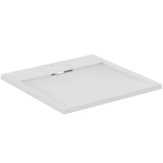 IDEAL STANDARD ULTRA FLAT S I.LIFE - Čtvercová sprchová vanička 700x700x30 mm v bílé barvě carrara - antibakteriální, protiskluzový povrch, bezbariérová, v souladu s DIN 18040, možnost řezání na míru, opravitelná, výška 30 mm #T5246FR - bílá carrara