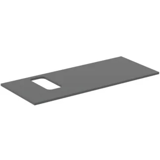 IDEAL STANDARD I.LIFE B - Umyvadlová deska 1202x507x16 mm v béžové matné barvě - Dřevo z udržitelných zdrojů #T5458NG - křemen šedý