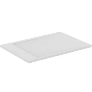 IDEAL STANDARD ULTRA FLAT S I.LIFE - Obdélníková sprchová vanička 1000x700x30 mm v kararské bílé barvě - Antibakteriální, Protiskluzový povrch, Bezbariérová, v souladu s DIN 18040, Lze řezat na míru, Opravitelná, výška 30 mm #T5240FR - Kararská bílá