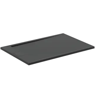 IDEAL STANDARD ULTRA FLAT S I.LIFE - Obdélníková sprchová vanička 1200x900x30 mm v černé barvě - antibakteriální, protiskluzový povrch, bezbariérová, v souladu s DIN 18040, možnost řezání na míru, opravitelná, výška 30 mm #T5221FV - břidlice