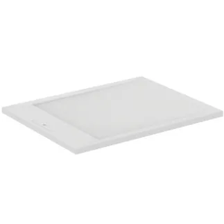 IDEAL STANDARD ULTRA FLAT S I.LIFE - Obdélníková sprchová vanička 900x700x30 mm v kararské bílé barvě - Antibakteriální, Protiskluzový povrch, Bezbariérová, v souladu s DIN 18040, Lze řezat na míru, Opravitelná, výška 30 mm #T5237FR - kararská bílá