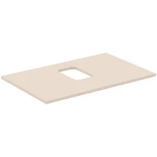 IDEAL STANDARD I.LIFE B - Umyvadlová deska 802x507x16 mm v pískově béžové matné barvě - Dřevo z udržitelných zdrojů #T5410NF - Pískově béžová barva