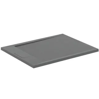 IDEAL STANDARD ULTRA FLAT S I.LIFE - Obdélníková sprchová vanička 900x700x30 mm v křemenné šedé barvě - Antibakteriální, Protiskluzový povrch, Bezbariérová, podle DIN 18040, Lze řezat na míru, Opravitelná, výška 30 mm #T5237FS - Křemenná šedá