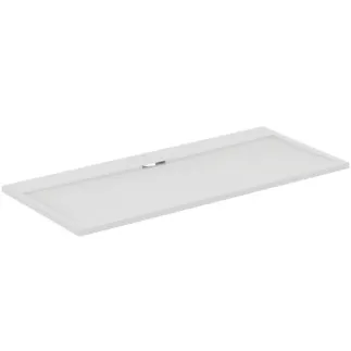 IDEAL STANDARD ULTRA FLAT S I.LIFE - Obdélníková sprchová vanička 1800x800x30 mm v kararské bílé barvě - Antibakteriální, Protiskluzový povrch, Bezbariérová, podle DIN 18040, Lze řezat na míru, Opravitelná, výška 30 mm #T5236FR - kararská bílá