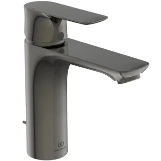 IDEAL STANDARD CONNECT AIR - umyvadlová baterie 48x180x176 mm, svislá vzdálenost od středu výpusti 125 mm, magneticky šedá, 5 l/min (3 bar), s výsuvným odpadem - EasyFix, perlátor, technologie click, omezovač průtoku, EPD, FirmaFlow, PVD technologie #A7053A5 - magneticky šedá