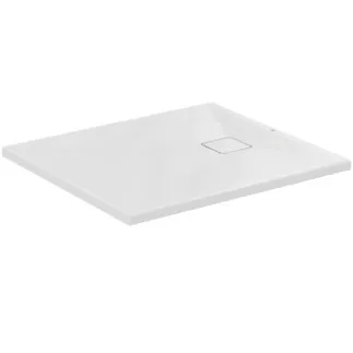 IDEAL STANDARD ULTRA FLAT EVO - Obdélníková sprchová vanička 900x800x35 mm v bílé lesklé barvě, bez výsuvného odpadu - antibakteriální, bezbariérová, v souladu s DIN 18040, možnost řezání na míru, opravitelná, výška 35/36 mm #T544401 - Bílá (Alpine)