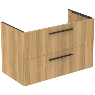 IDEAL STANDARD I.LIFE B - Toaletní stolek 1000x505x630 mm v dubu Hamilton, 2 zásuvky - SoftClosing, Předmontováno, Dřevo z udržitelných zdrojů #T5584NX - Přírodní dub