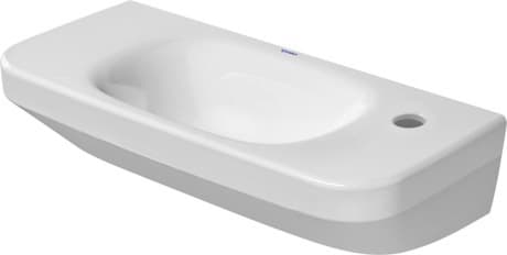 DURAVIT Umývátko 071350 Design by Matteo Thun & Antonio Rodriguez #07135000001 - • Barva 00, Bílá Vysoký lesk, Obdélníkový, Počet míst pro mytí: 1 Uprostřed, Glazovaná zadní stěna: Ne 500 x 220 mm