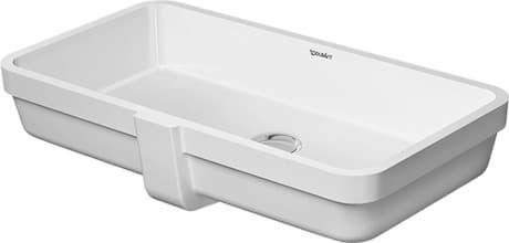 DURAVIT Vestavné umyvadlo 038460 Design by Duravit #03846000001 - • Barva 00, Provedení umyvadla: Vestavné zdola, Vnitřní rozměry: 600x115 mm, Bílá Vysoký lesk 600 x 310 mm