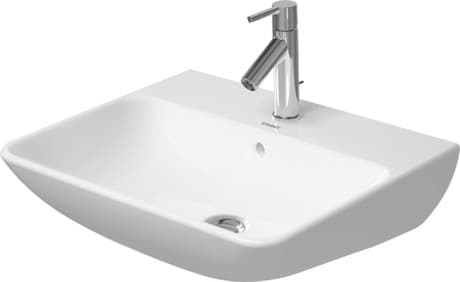 DURAVIT Umyvadlo 233555 Design by Philippe Starck #23355532001 - p Barva AA, Bílá Vysoký lesk, DuraShield, Počet míst pro mytí: 1 Uprostřed, Počet otvorů pro armaturu na jednom umyvadle: 1 Uprostřed 550 x 440 mm
