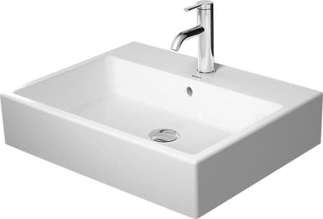 DURAVIT Umyvadlová mísa 235260 Design by Duravit #23526000601 - p Barva 00, Bílá Vysoký lesk, Obdélníkový, Počet míst pro mytí: 1 Uprostřed, Počet otvorů pro armaturu na jednom umyvadle: 1 Uprostřed, Přepad: Ano 600 x 470 mm