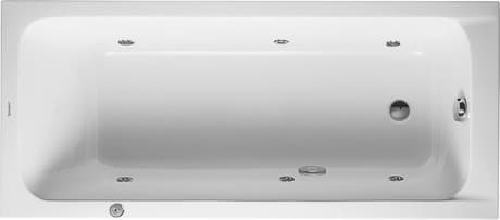 DURAVIT Vestavná vířívá vana 760100 Design by sieger design #760100000JP1000 - Barva 00, Jet Project, 50 Hz, Druh ochrany: IPX5 1700 x 750 mm