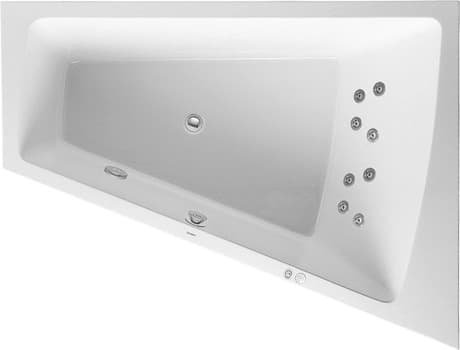 DURAVIT Vestavná vířívá vana 760215 Design by EOOS #760215000JS1000 - Barva 00, Air-systém, 50 Hz, Druh ochrany: IPX5 1700 x 1300 mm