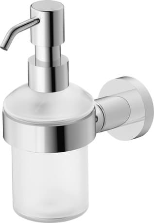 DURAVIT Zásobník na mýdlo 009916 Design by sieger design #0099161000 - Barva 10, Chrom, Materiál: SkloMosaz Ø 69 mm