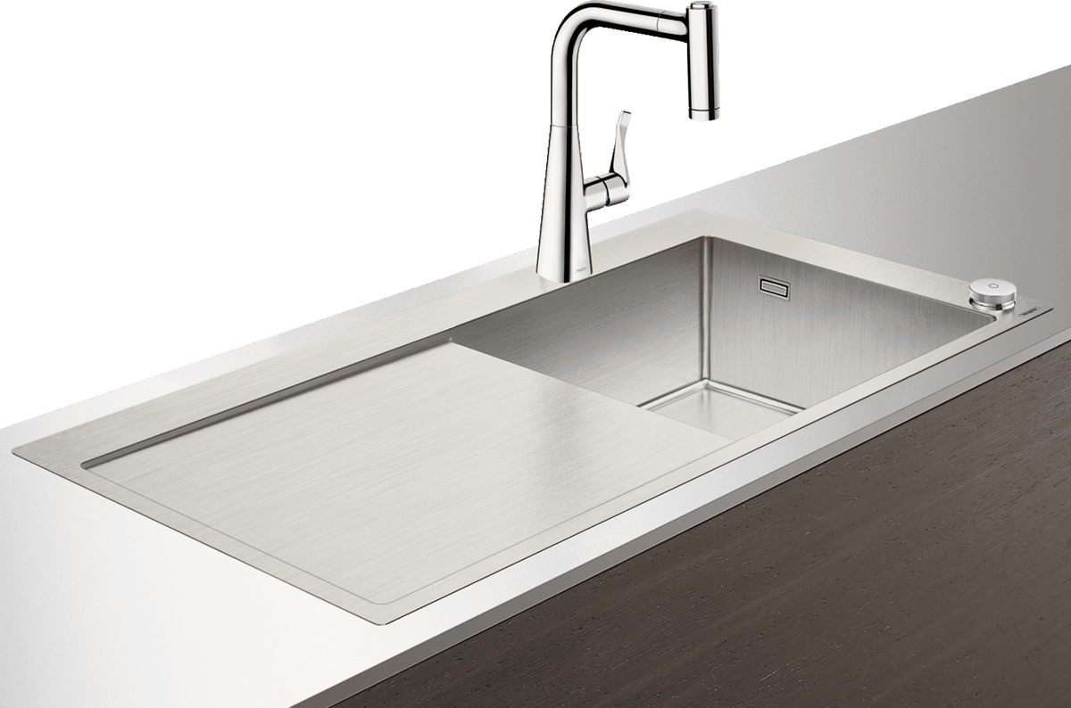 HANSGROHE C71 C71-F450-02 Dřez kombinovaný 450 Select s odkapávačem vlevo #43208000