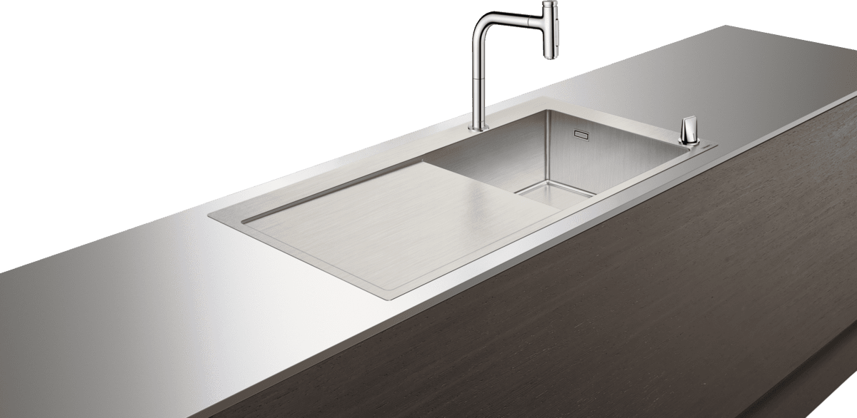 HANSGROHE C71 C71-F450-07 Dřez kombinovaný 450 Select s odkapávačem vlevo #43205000