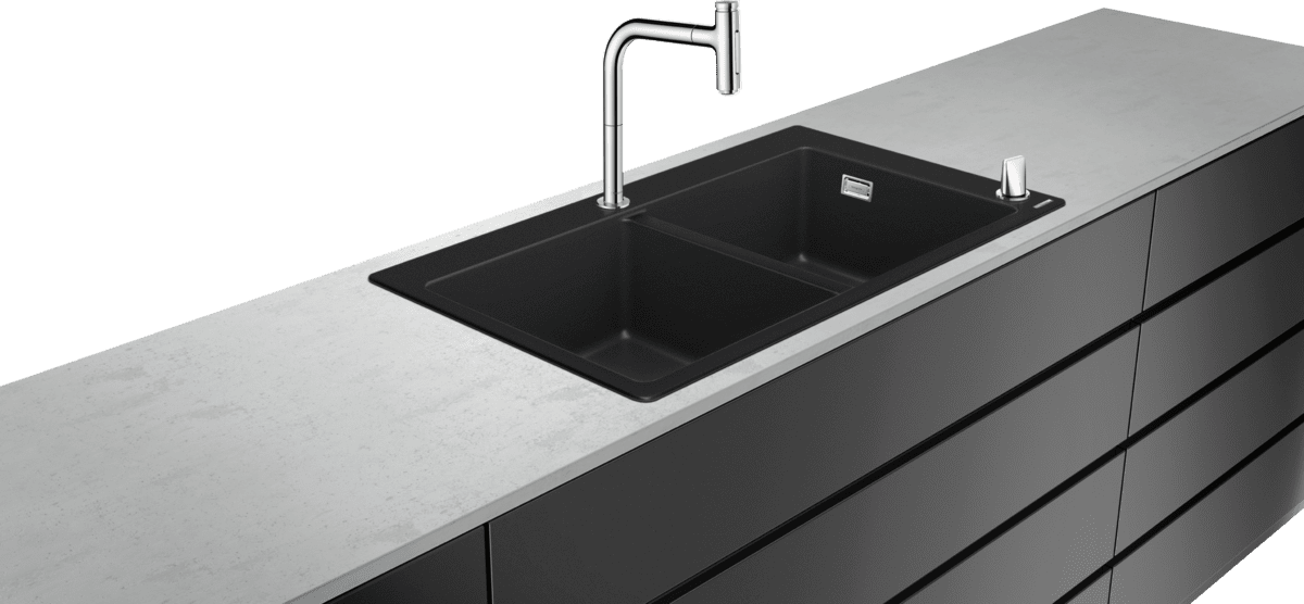 HANSGROHE C51 C51-F770-10 Dřez kombinovaný 370/370 Select #43221000