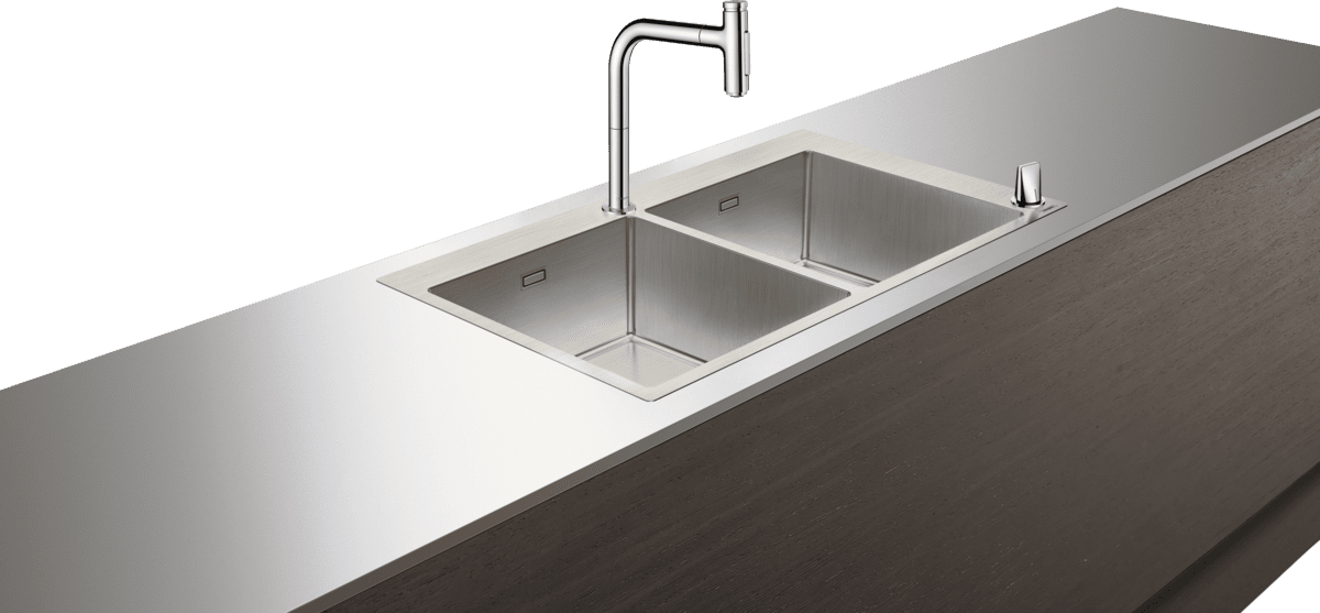 HANSGROHE C71 C71-F765-10 Dřez kombinovaný 370/370 Select #43203000