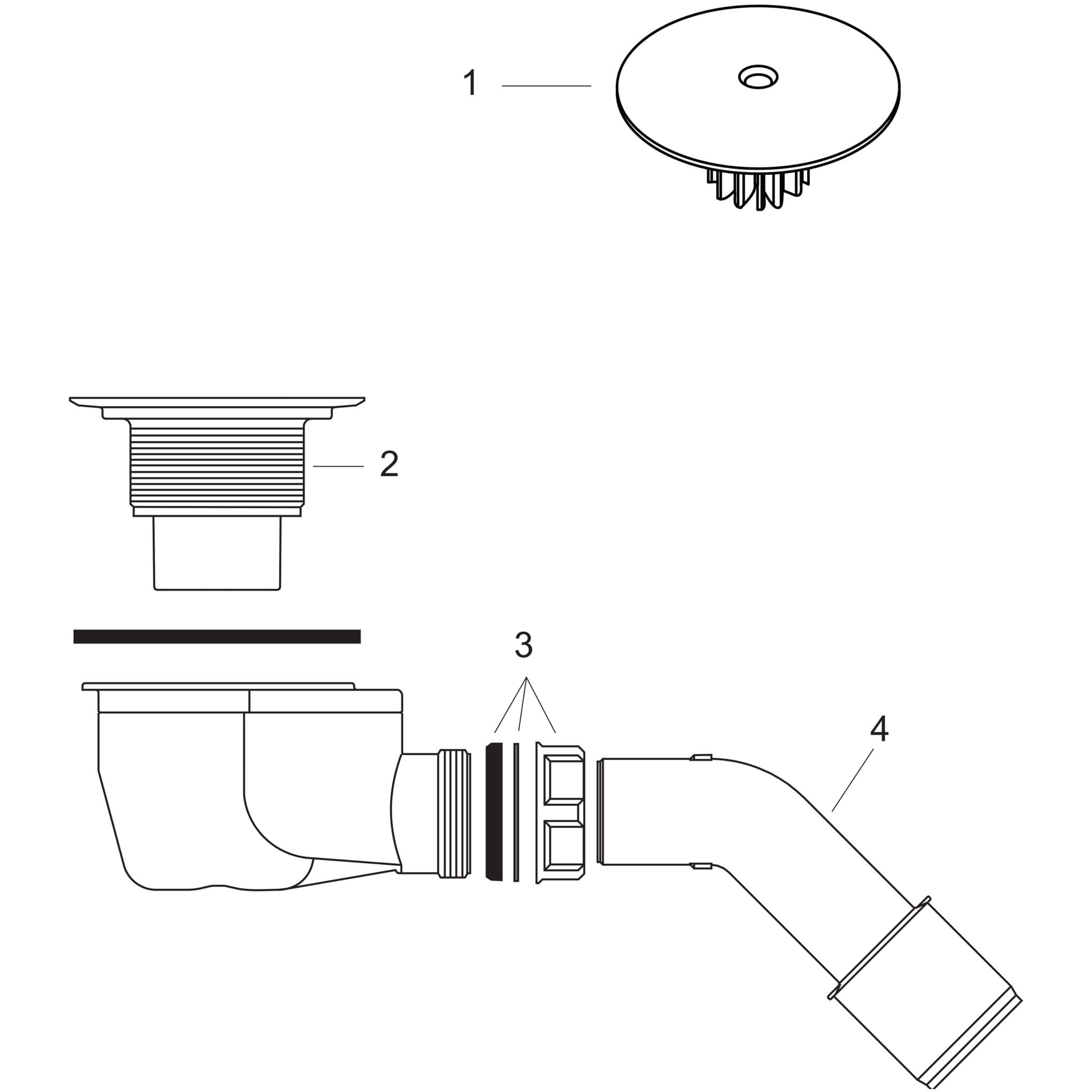 HANSGROHE AXOR Staro kompletní sada odtoků 90 #60032000