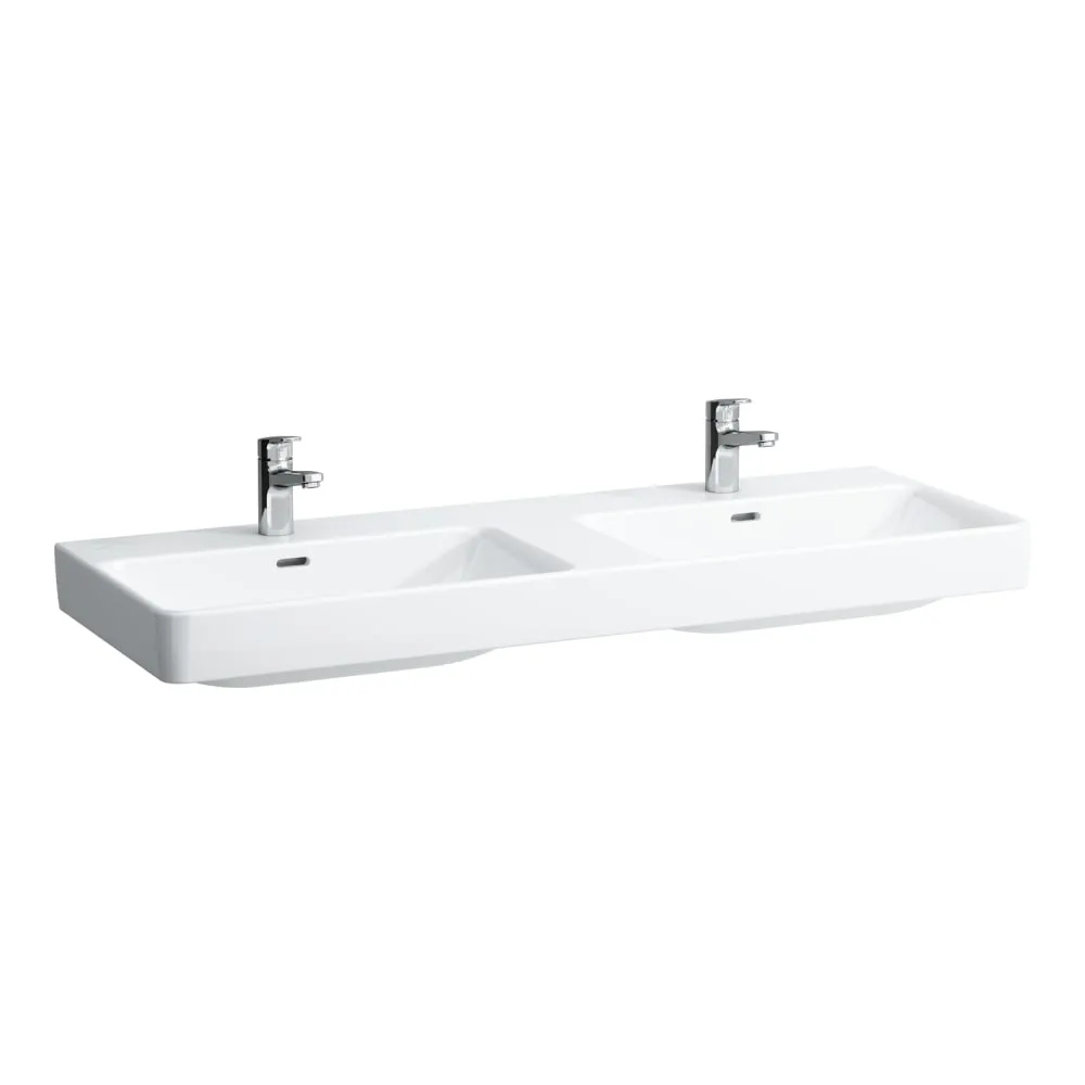 LAUFEN PRO S Dvojité umyvadlo k zabudování do nábytku 1300 x 465 x 95 mm #H814968A001091 - 000 - Bílá