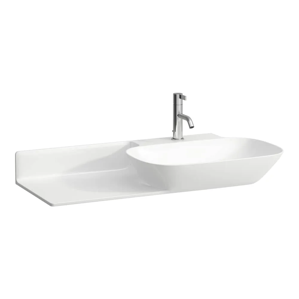 LAUFEN INO Umyvadlo do nábytku s poličkou vlevo 900 x 450 x 120 mm #H8133010001091 - 000 - Bílá
