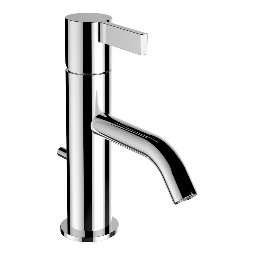 LAUFEN Kartell LAUFEN Umyvadlová stojánková páková baterie, pevný výtok 115 mm, průtok 5,3 l/min, s automatickou výpustí, chrom #H3113310041011