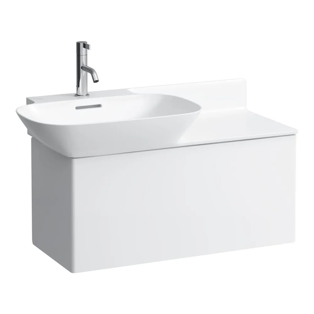 LAUFEN INO Skříňka pod umyvadlo, s 1 zásuvkou, včetně instalačního setu H494012, organizér pro INO H495411 nutno objednat zvlášť, pro umyvadla H813301, H813302 770 x 350 x 355 mm #H4254010301701 - 170 - Bílá mat