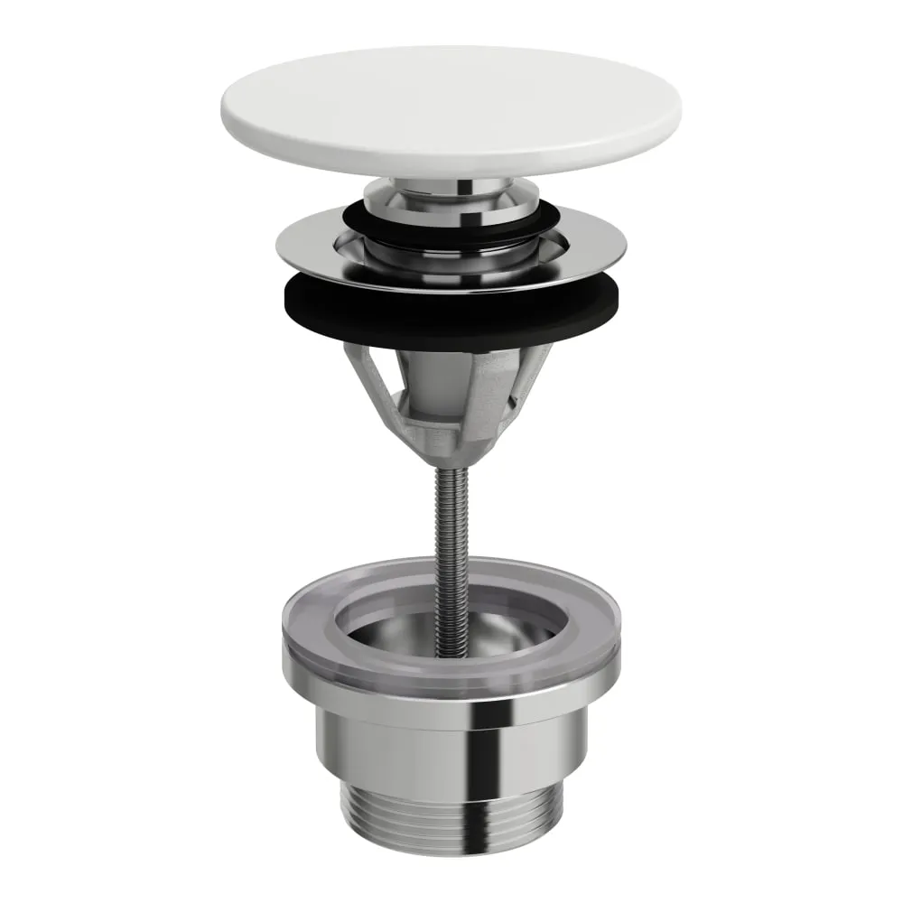 LAUFEN Odpadní ventil se zátkou click-clack, včetně keramické krytky SaphirKeramik 80 x 80 x 140 mm #H8981920200001 - 000 - Bílá