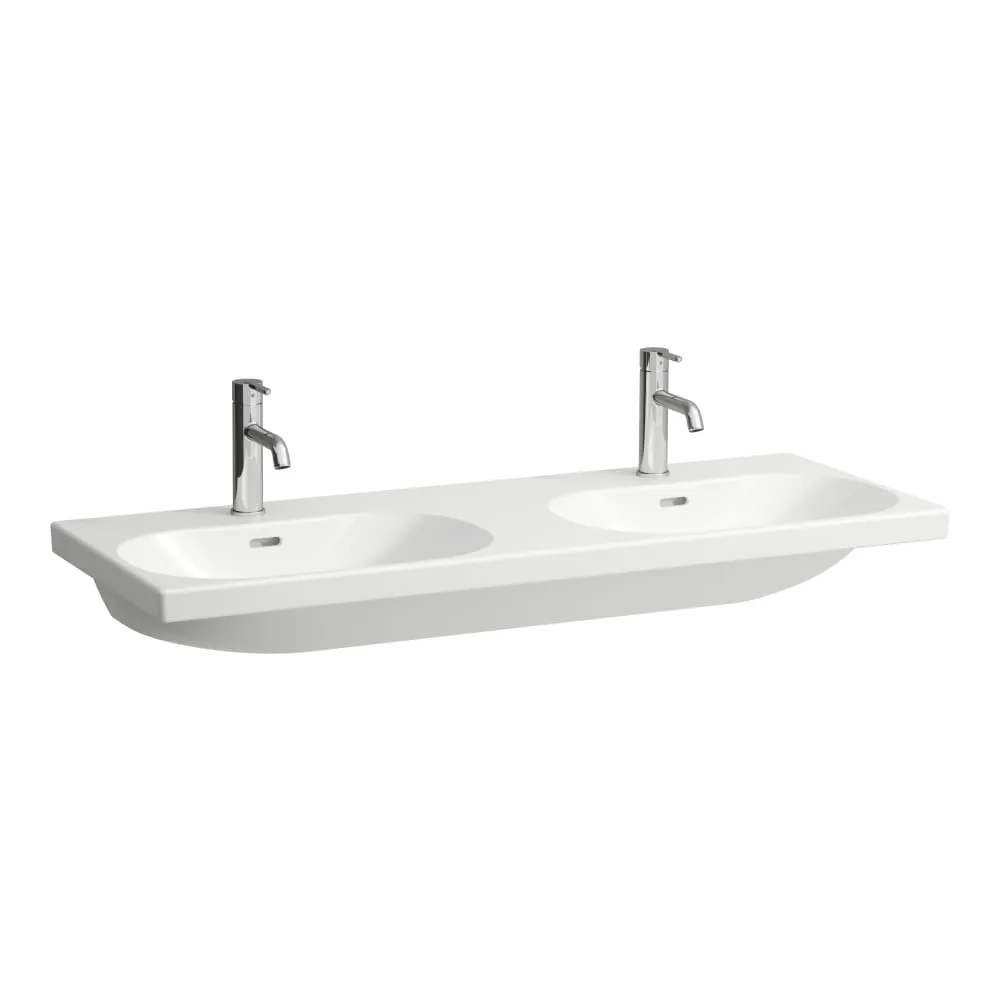 LAUFEN LUA Dvojumyvadlo do nábytku 1200 x 460 x 180 mm #H8140814001041 - 000 - Bílá