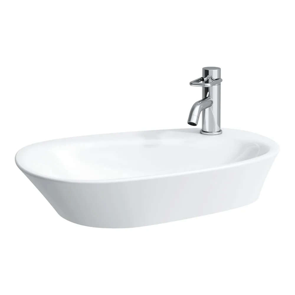 LAUFEN PALOMBA COLLECTION Umyvadlová mísa, s armaturní deskou 600 x 400 x 130 mm #H8168034001111 - 000 - Bílá