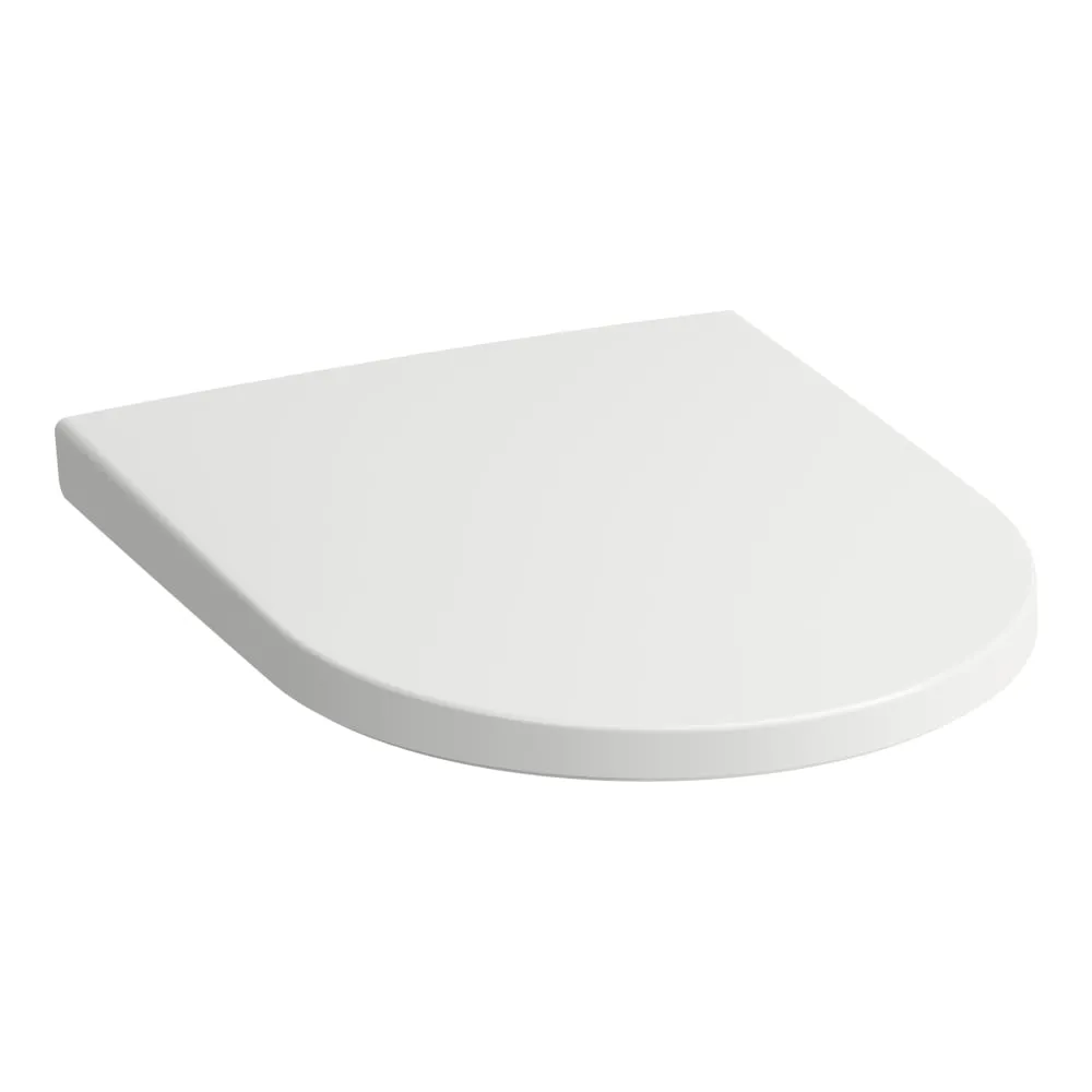 LAUFEN Sedátko s poklopem, odnímatelné, se zpomalovacím sklápěcím systémem 445 x 370 x 55 mm 000 - Bílá H8916010000001