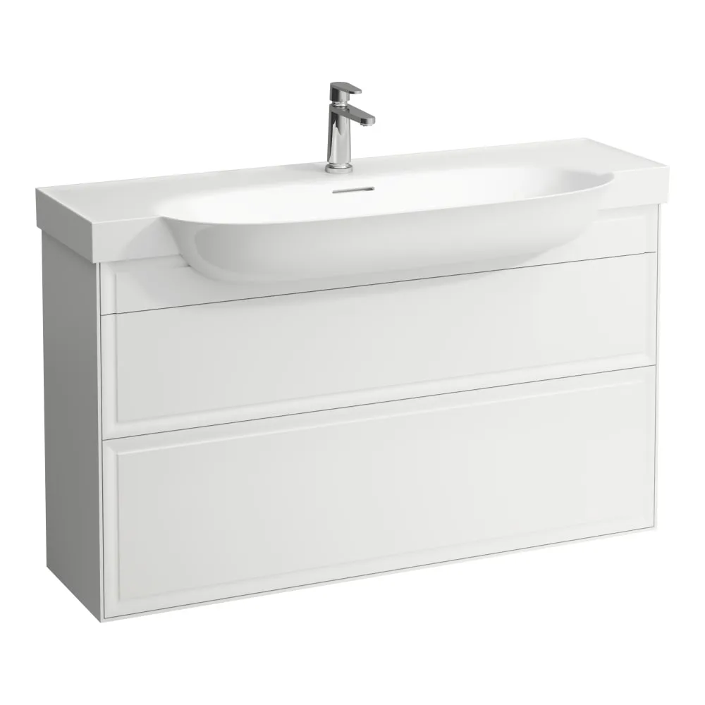 LAUFEN THE NEW CLASSIC Skříňka pod umyvadlo, se 2 zásuvkami, pro umyvadla H813858 1175 x 315 x 675 mm #H4060520851701 - 170 - Bílá mat