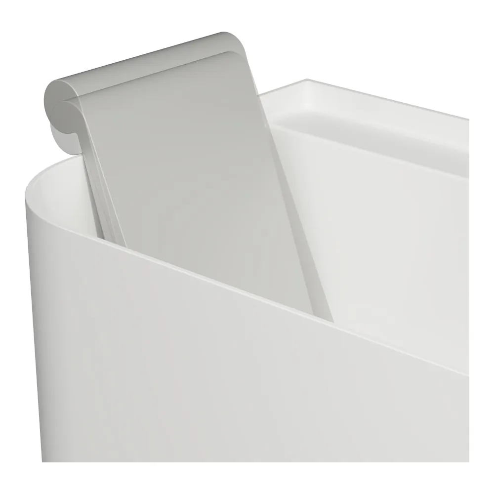 LAUFEN SONAR Gelový podhlavník, samodržící, barva světle šedá (kód barvy 087) 400 x 90 x 625 mm H2923400870001