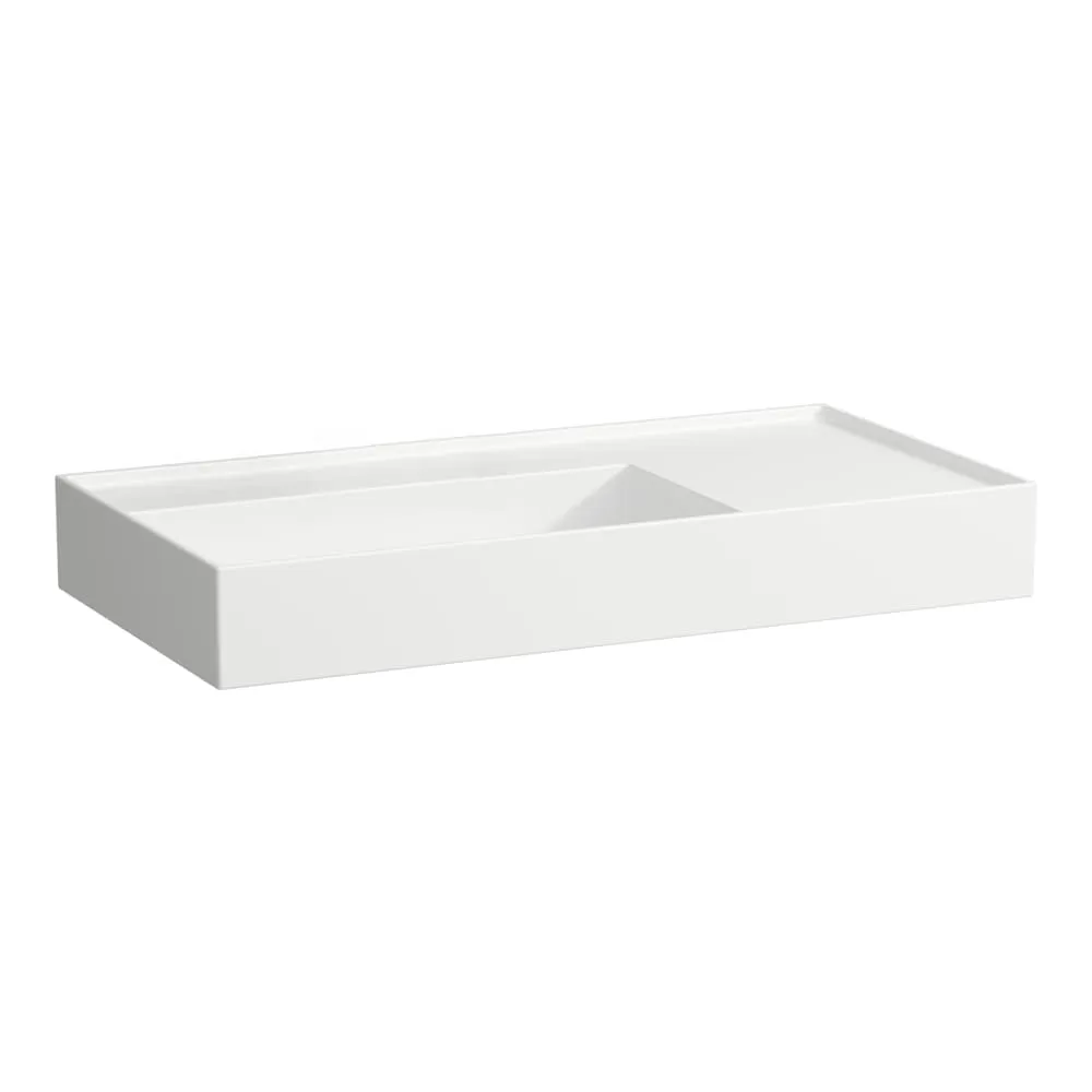 LAUFEN Kartell LAUFEN Umyvadlo, s odkládací plochou vpravo 900 x 460 x 120 mm #H8103387581121 - 000 - Bílá