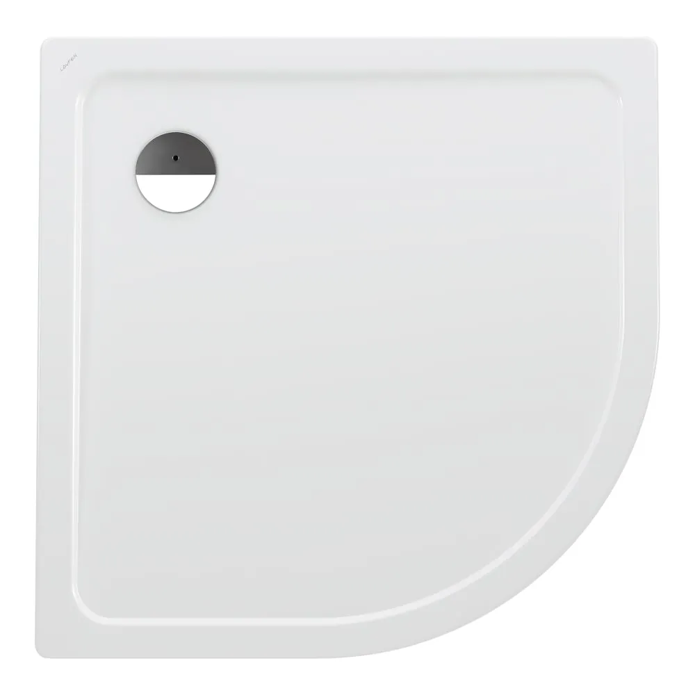 LAUFEN PLATINA Sprchová vanička čtvrtkruh, poloměr 550 mm 900 x 900 x 30 mm #H2150087570401 - 000 - Bílá