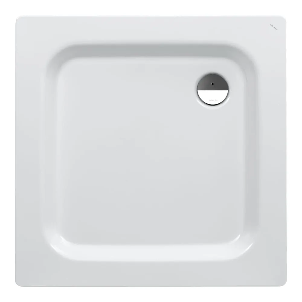 LAUFEN PLATINA Ocelová sprchová vanička 1000 x 1000 x 30 mm #H2150146000401 - 000 - Bílá