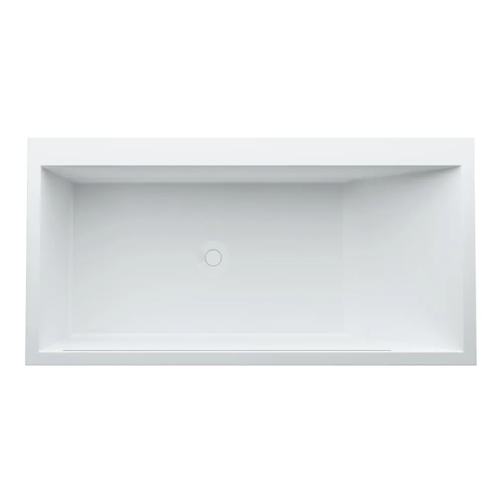LAUFEN Kartell LAUFEN Vana, zapuštěná, do levého rohu, s úzkým osvětleným otvorem pro přepad a armaturní deskou na přední straně, s rámem 1700 x 860 x 590 mm #H2243310006161 - 000 - Bílá