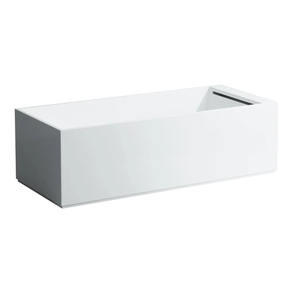 LAUFEN Kartell LAUFEN Vana, volně stojící, s úzkým osvětleným otvorem pro přepad a armaturní deskou na přední straně, se speciální konstrukcí pro usnadnění instalace 1760 x 760 x 540 mm #H2223320006161 - 000 - Bílá