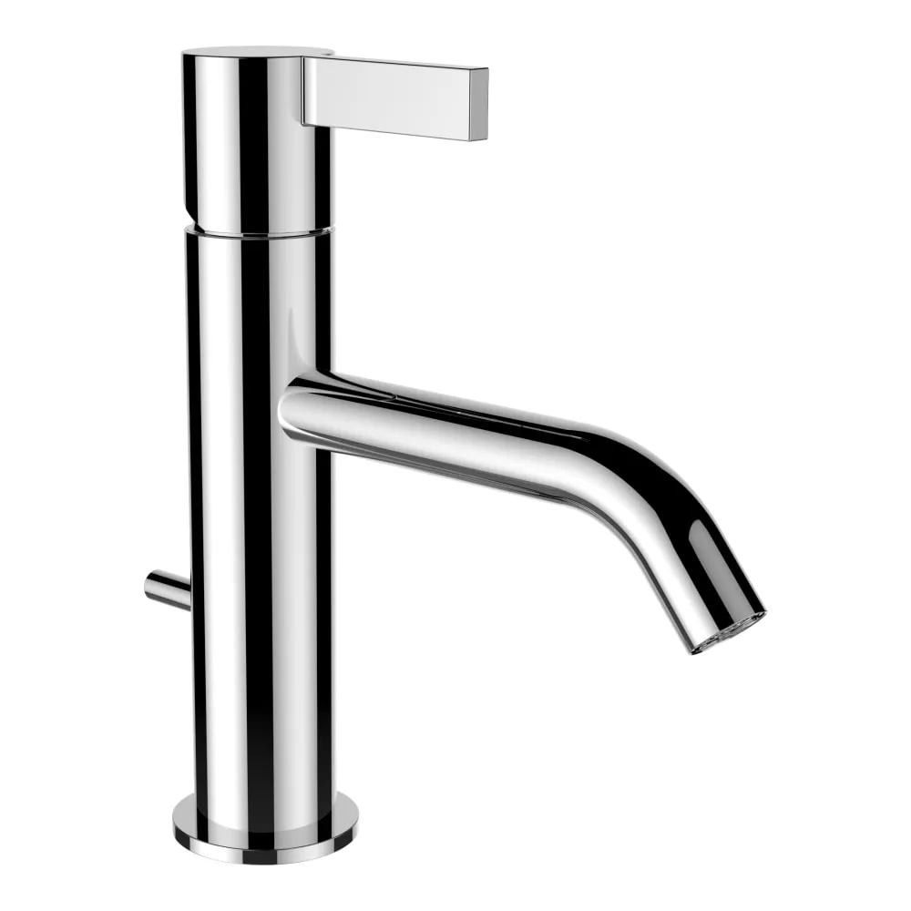 LAUFEN Kartell LAUFEN Umyvadlová stojánková páková baterie, pevný výtok 135 mm, průtok 5,3 l/min, s automatickou výpustí, chrom #H3113310041211
